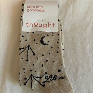 Beige Libra Socks for Women